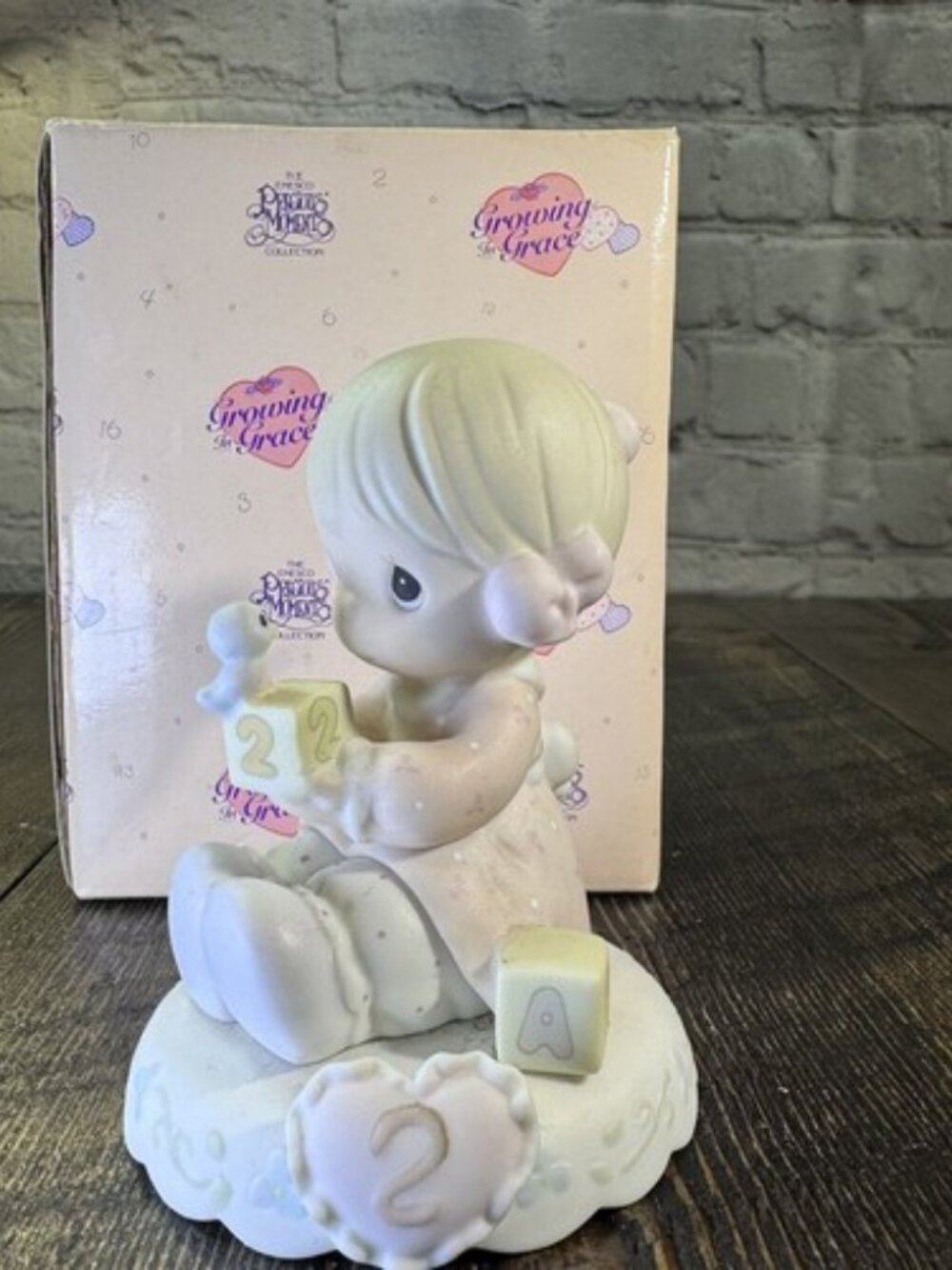 Precious Moments Growing in Grace Age 2‎ Birthday Gift Blonde Girl  136212